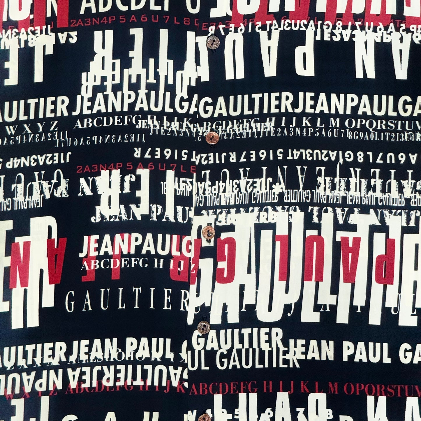 JEAN PAUL GAULTIER TYPO SHIRT