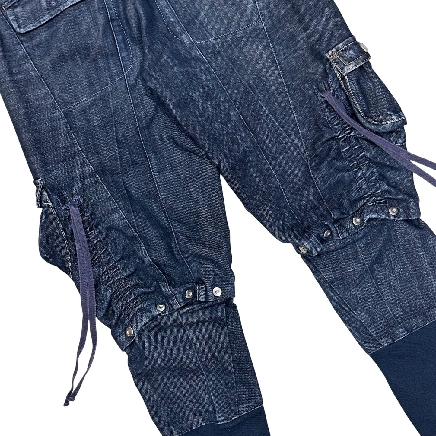 MARITHE FRANCOIS GIRBAUD DENIM CAPRIS PANTS