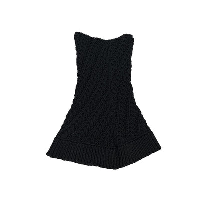 DOLCE & GABBANA BLACK KNIT SKIRT