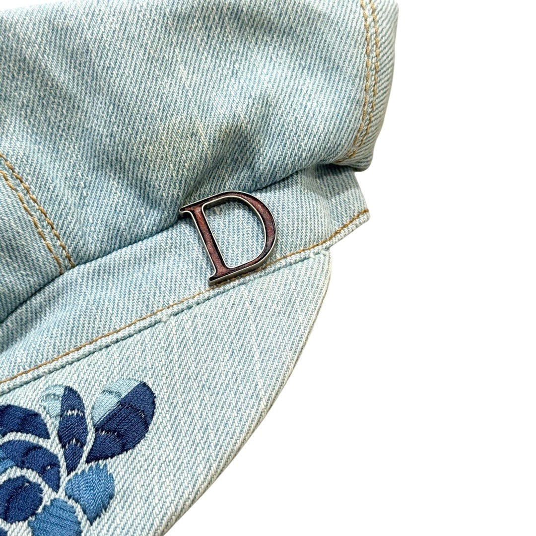 CHRISTIAN DIOR DENIM NEWS BOY HAT