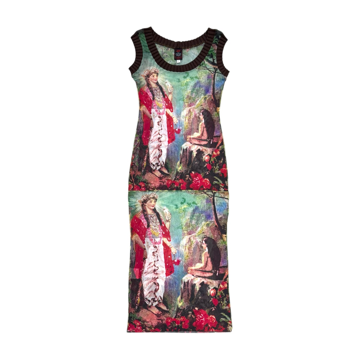 JEAN PAUL GAULTIER SS1998 HINDU GODDESS MESH DRESS