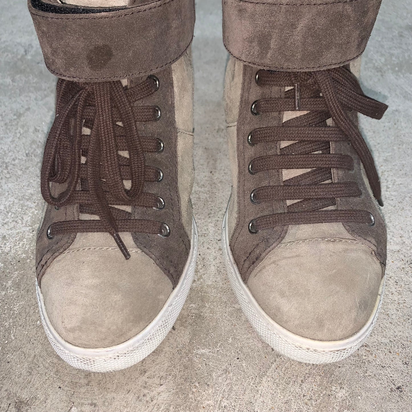 Miu Miu suede sneaker with ankle