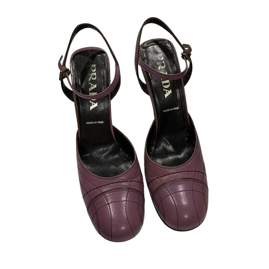 prada purple heels