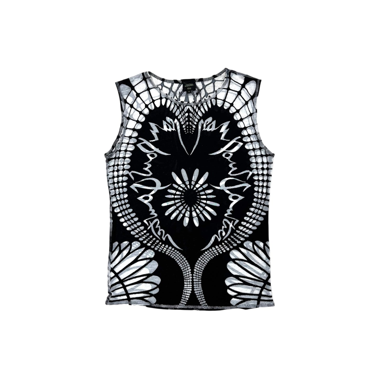 JEAN PAUL GAULTIER BLACK MESH TOP