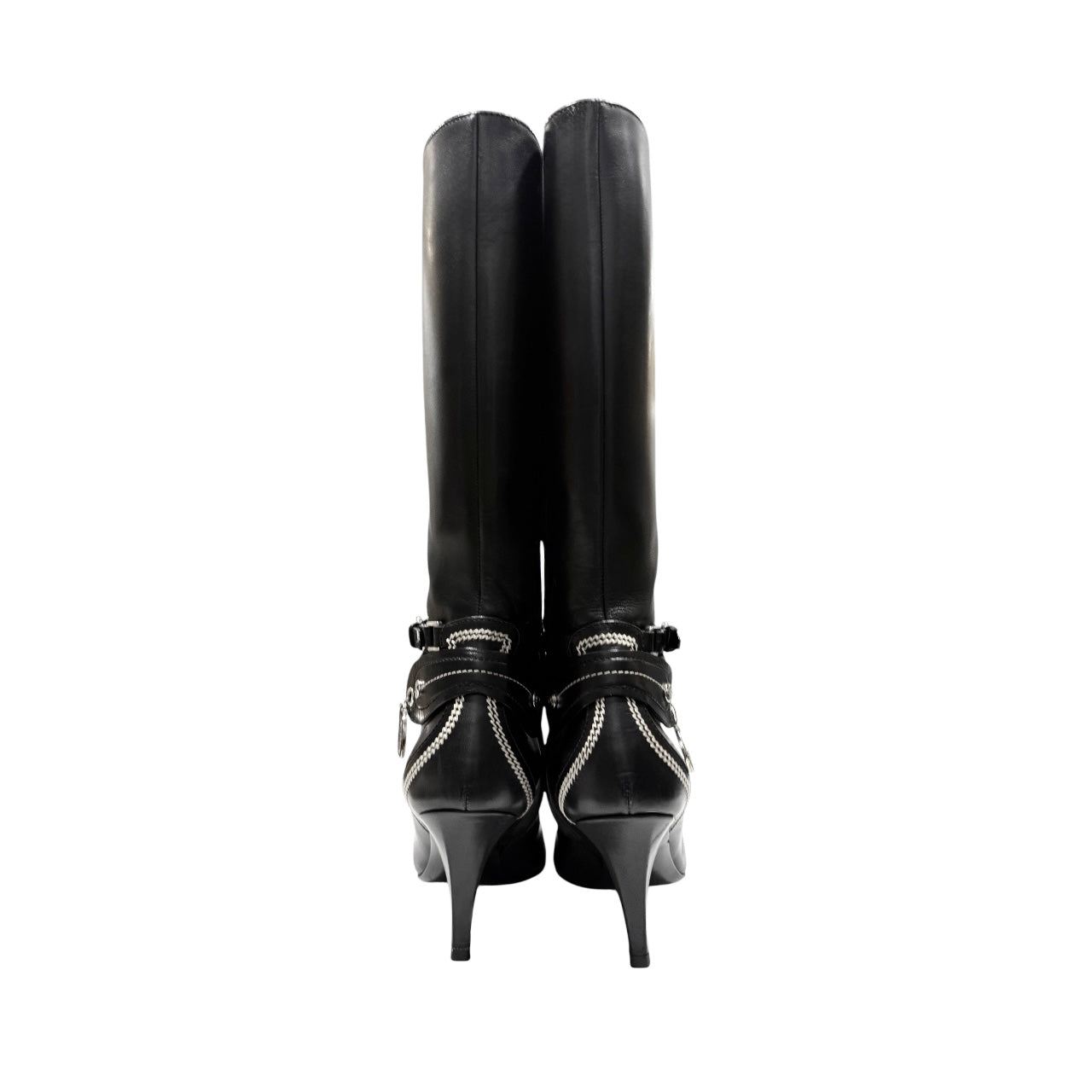 CHRISTIAN DIOR BLACK LEATHER BOOTS
