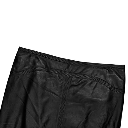 GUCCI BLACK LEATHER SKIRT