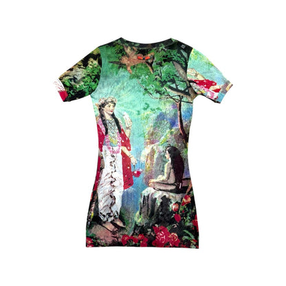 JEAN PAUL GAULTIER 1998 HINDU GODDESS MESH T-SHIRT