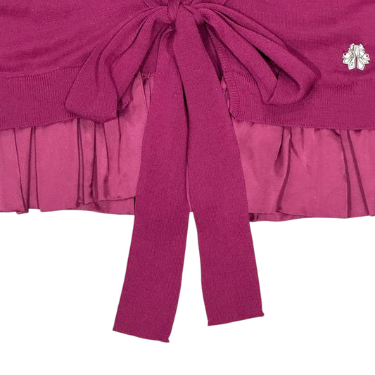 JOHN GALLIANO MAGENTA TIE CARDIGAN