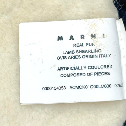MARNI SHEARLING FUR COLLAR CAPE
