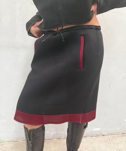 MIUMIU BLACK MESH SKIRT
