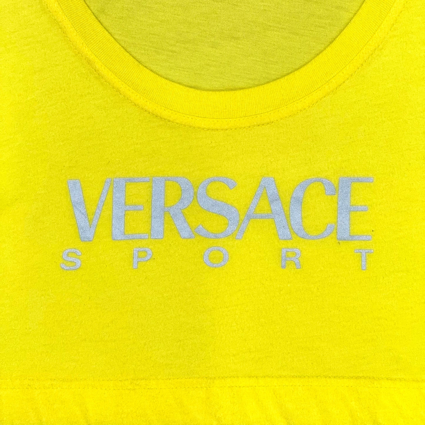 VERSACE SPORT NEON YELLOW CROP TOP