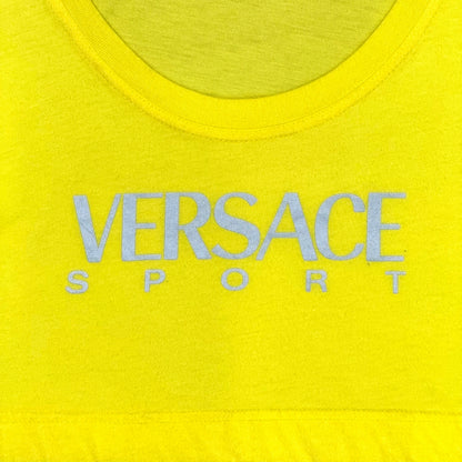 VERSACE SPORT NEON YELLOW CROP TOP