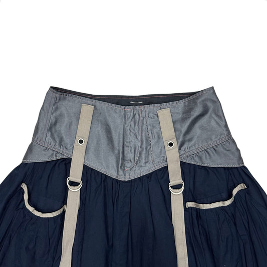 MARITHE FRANCOIS GIRBAUD NAVY SKIRT