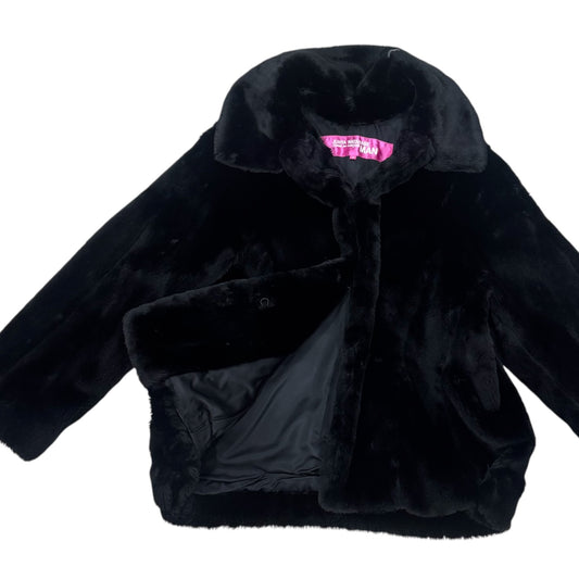 JUNYA WATANABE MAN BLACK FAUX FUR JACKET