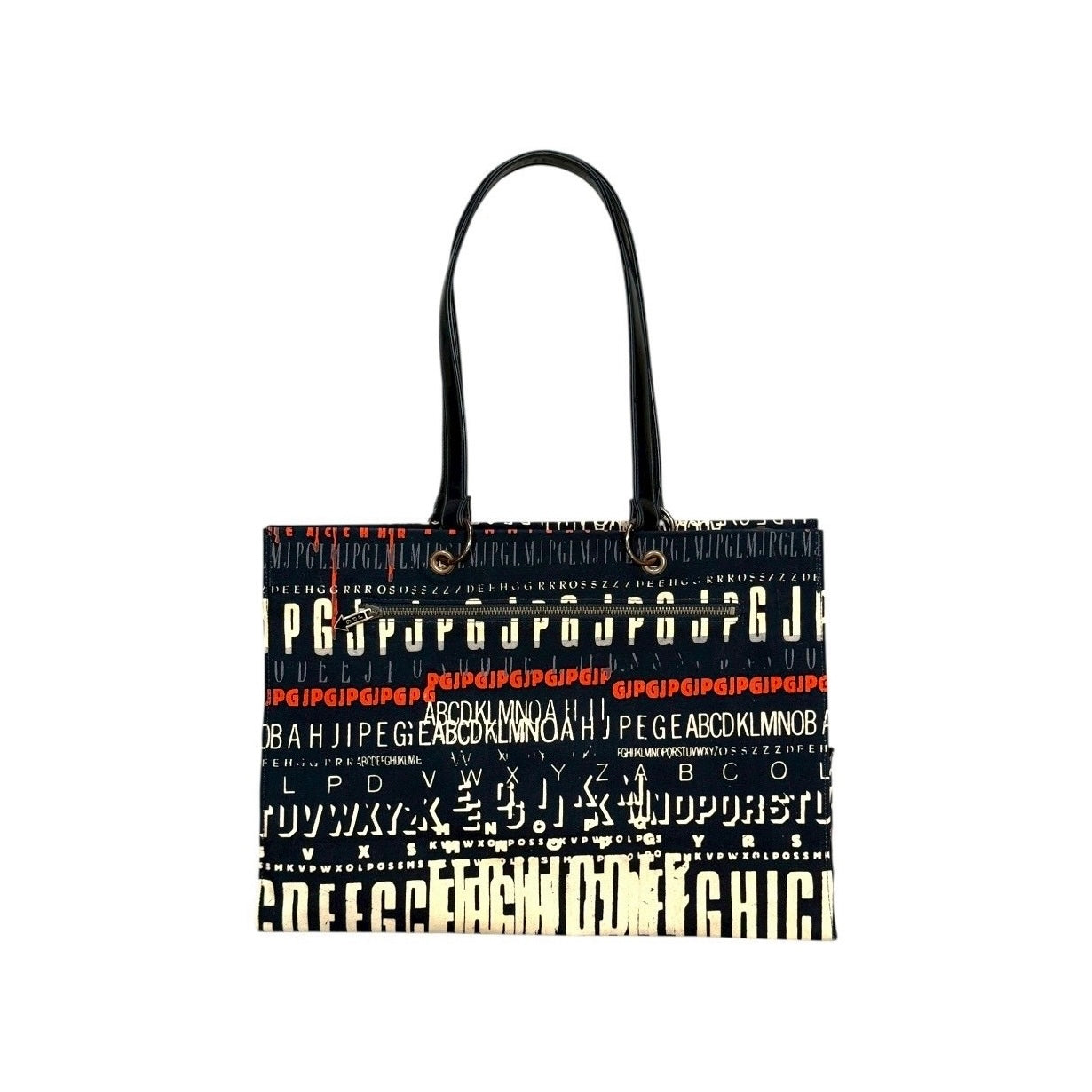 JEAN PAUL GAULTIER TYPO CANVAS BAG