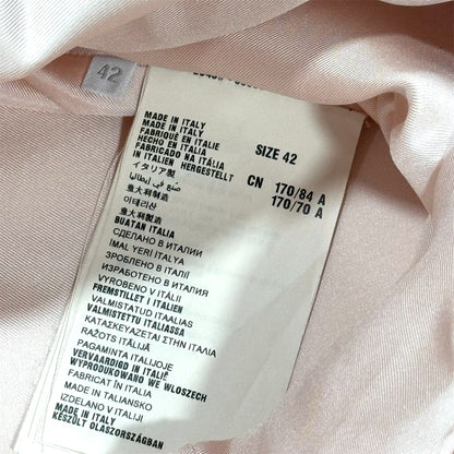 PRADA PINK SILK FLOWER MOTIF DRESS