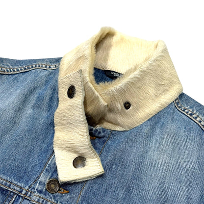 DOLCE & GABBANA FUR DENIM JACKET
