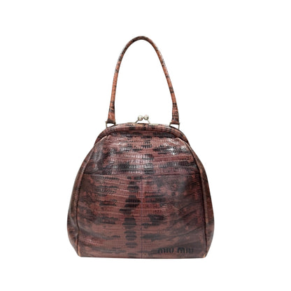 MIU MIU PYTHON HANDBAG