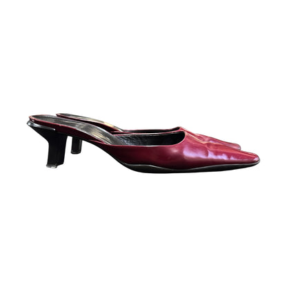 PRADA RED MULES