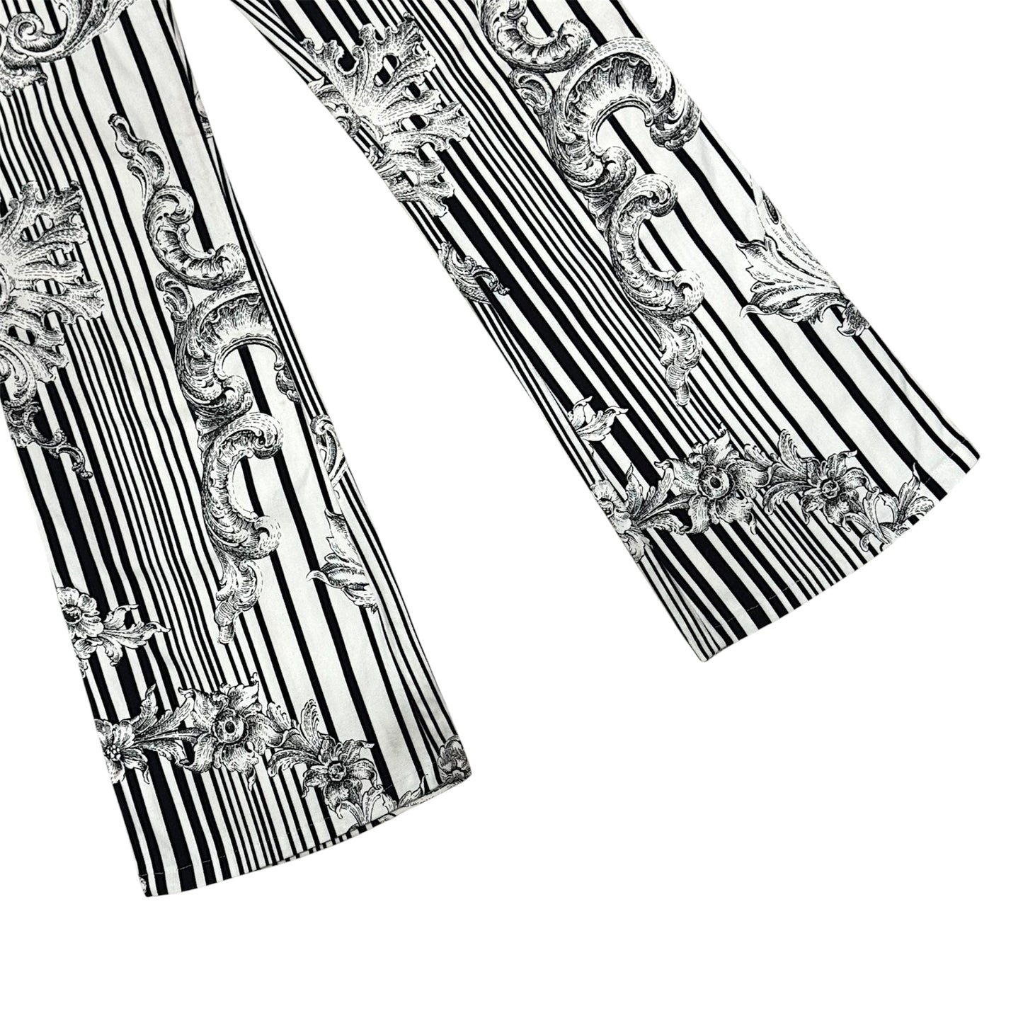MOSCHINO BAROQUE BLACK & WHITE PANTS