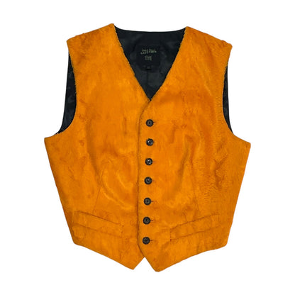 JEAN PAUL GAULTIER ORANGE FUR VEST