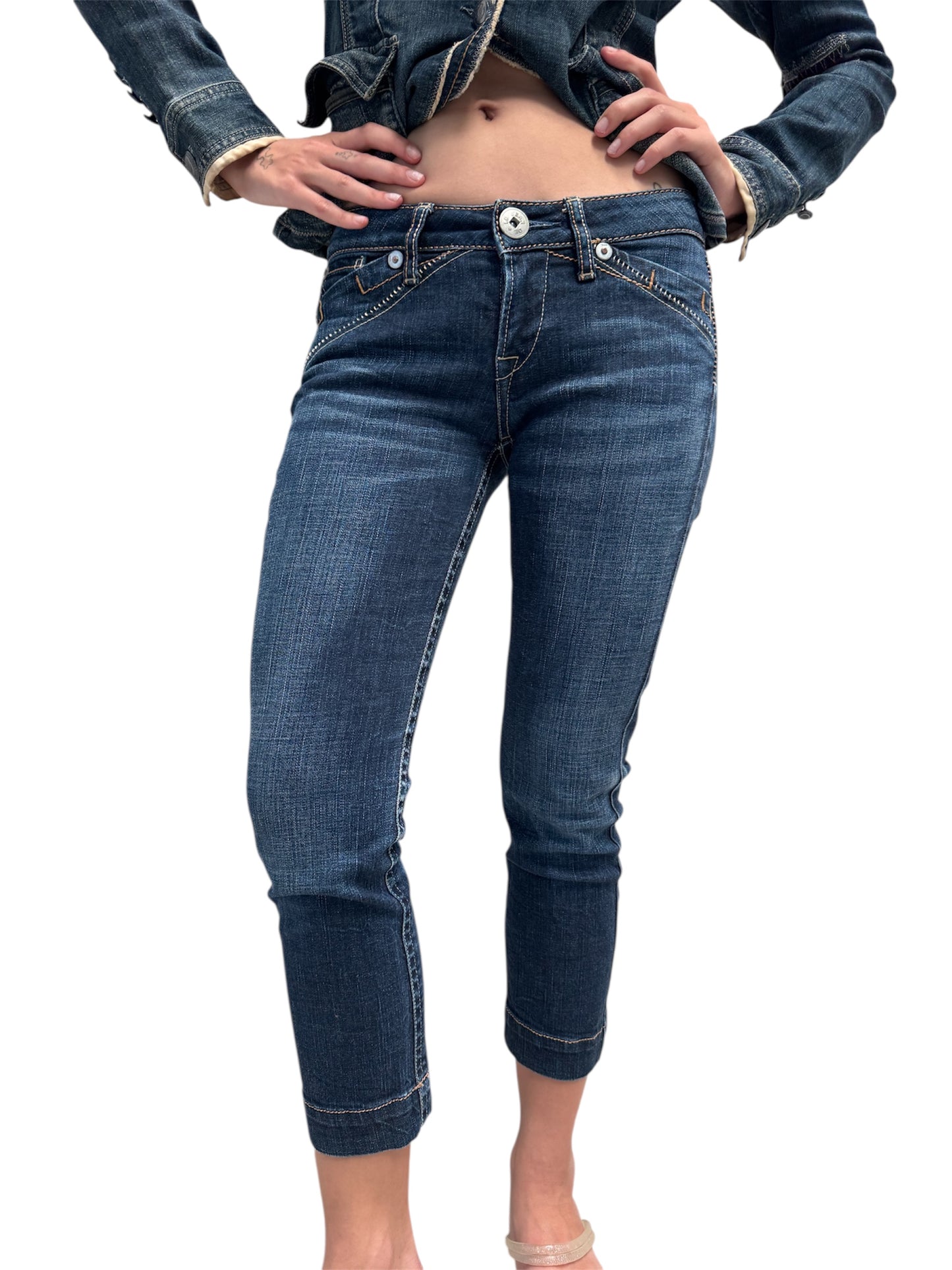 MARITHE FRANCOIS GIRBAUD DENIM CAPRIS