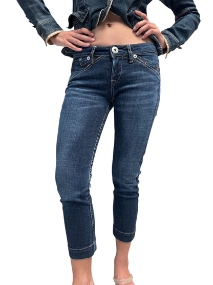 MARITHE FRANCOIS GIRBAUD DENIM CAPRIS