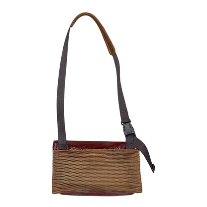 MIU MIU FW1999 BROWN BROGUE PATENT LEATHER BAG