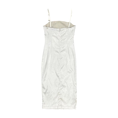DOLCE & GABBANA SHEER FLORAL LACE OVERLAY DRESS