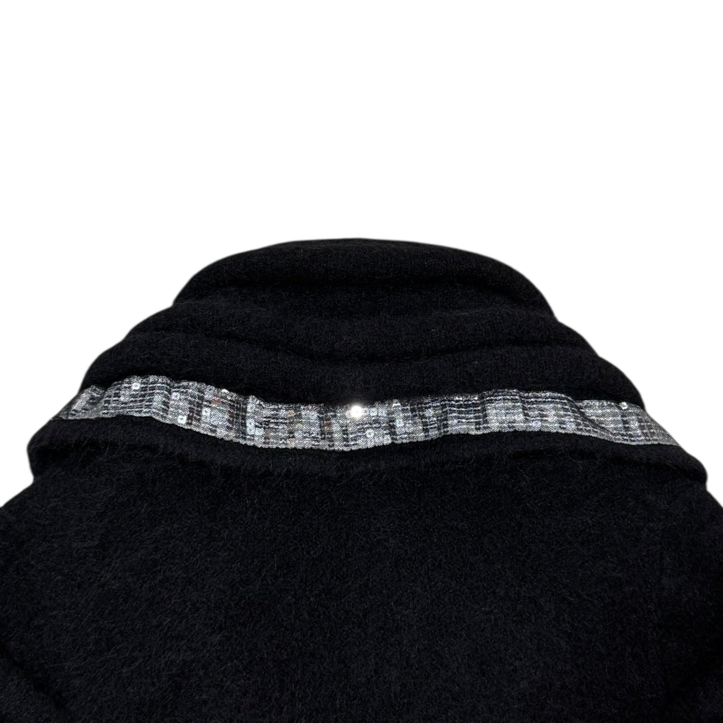 ROBERTO CAVALLI BLACK MOHAIR FUR BOLERO