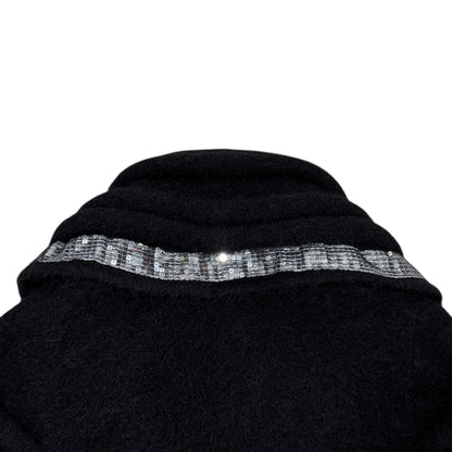 ROBERTO CAVALLI BLACK MOHAIR FUR BOLERO