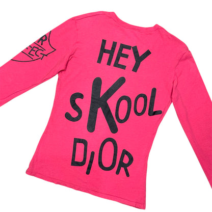 CHRISTIAN DIOR “I HEART DIOR” PINK LONG SLEEVE