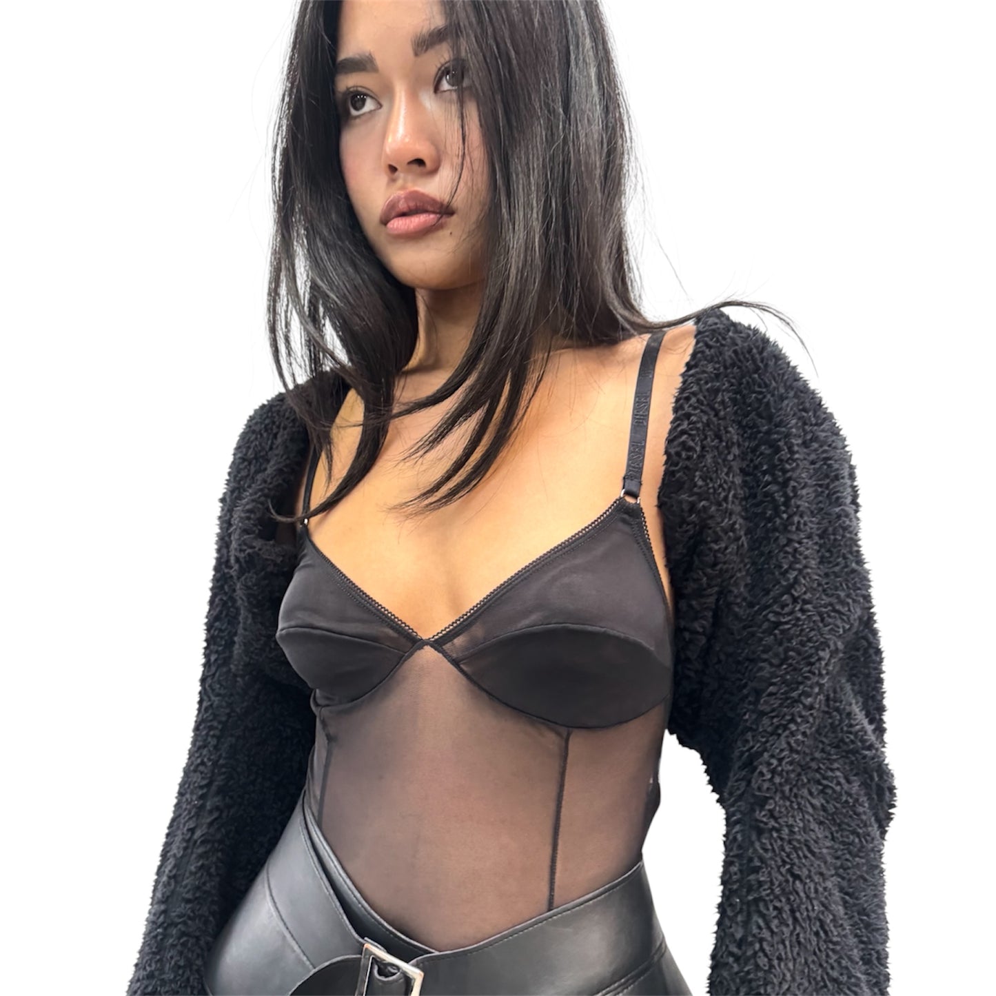 DIESEL BLACK SHEER BODYSUIT