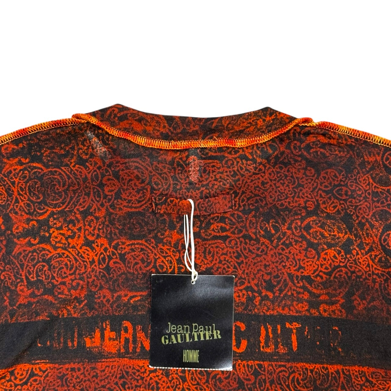 JEAN PAUL GAULTIER ABSTRACT PSYCHEDELIC PRINT MESH TOP