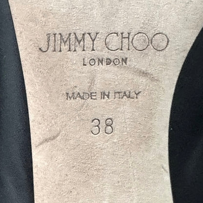 JIMMY CHOO BLACK SUEDE LEATHER KNEE-HIGH BOOTS