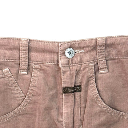 MARITHE FRANCOIS GIRBAUD NUDE VELVET SKIRT