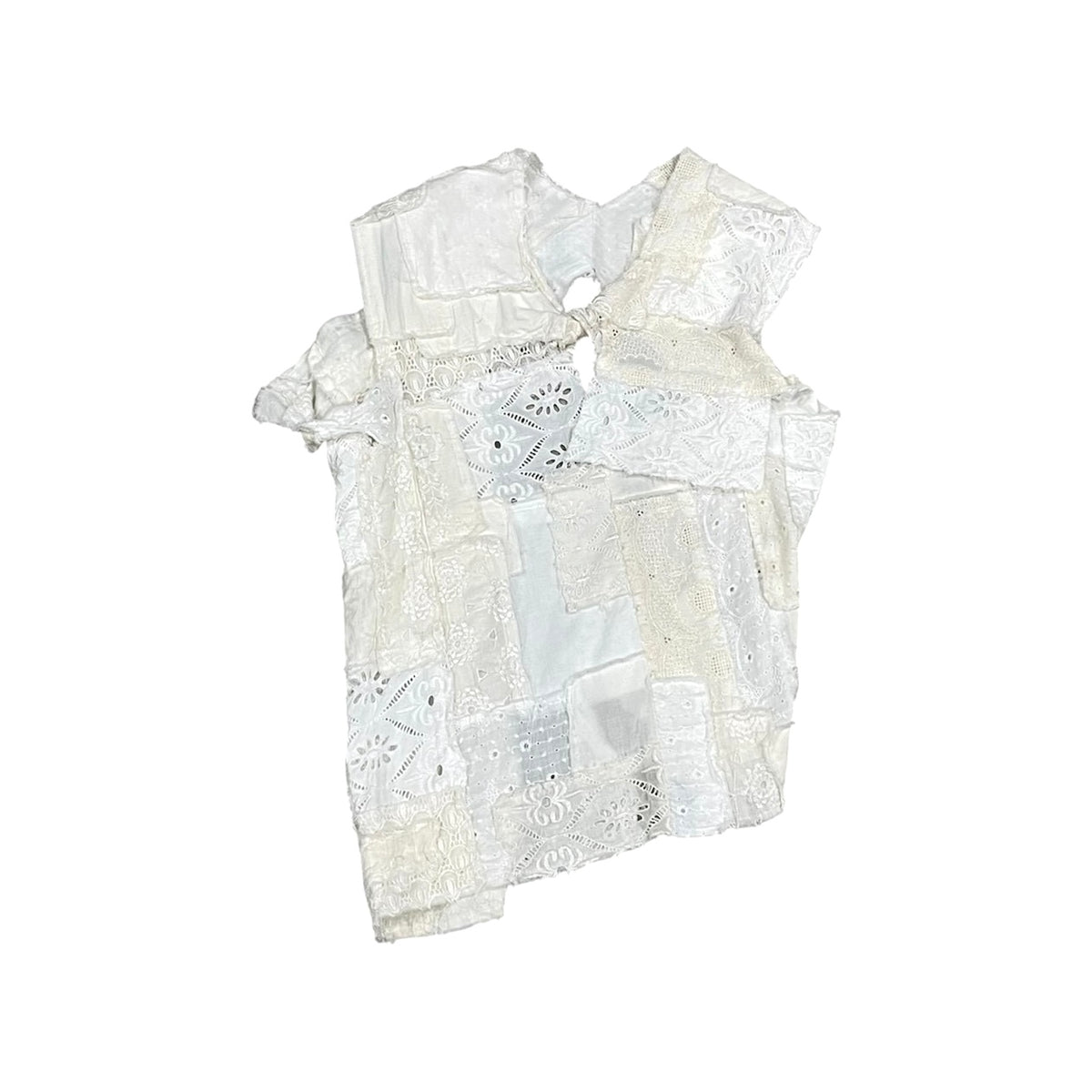 JUNYA WATANABE 2004 EMBROIDERED PATCHWORK TOP