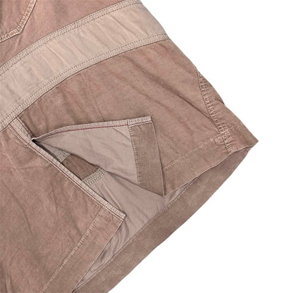 MARITHE FRANCOIS GIRBAUD NUDE VELVET SKIRT
