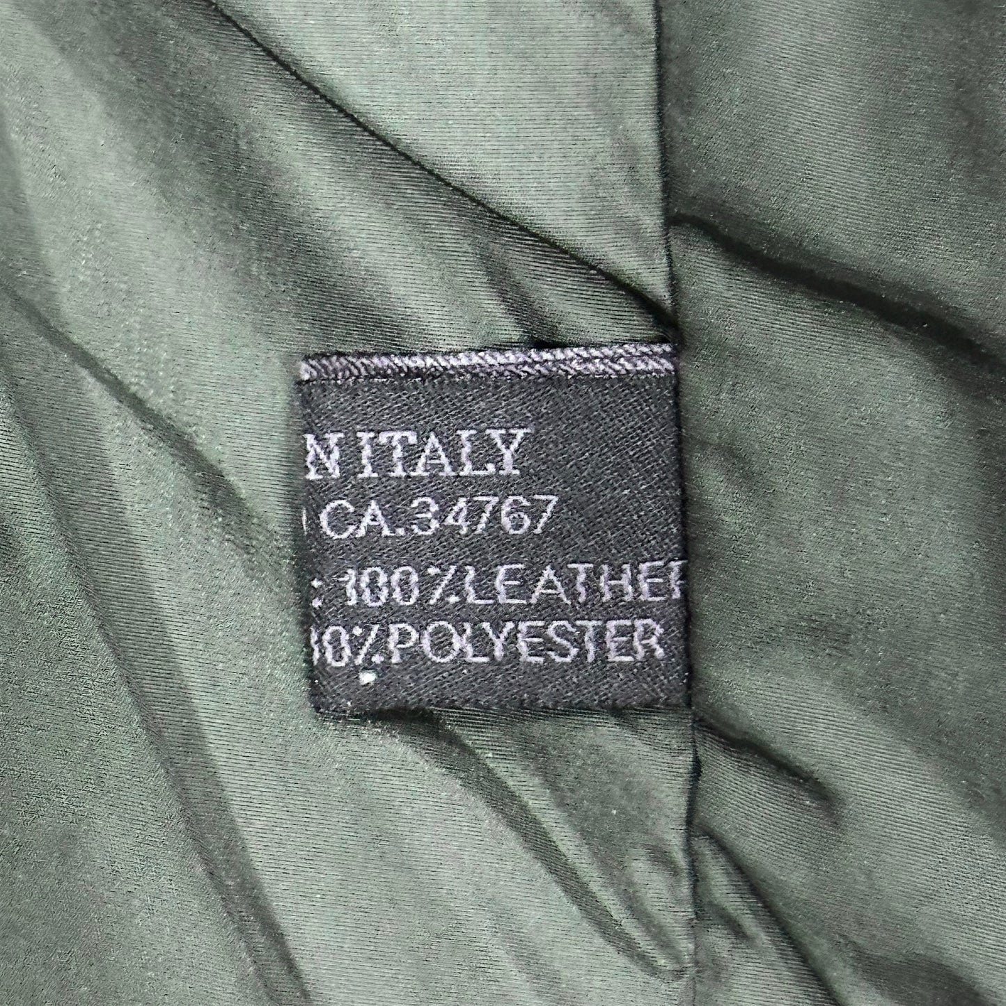 PRADA 1999 OLIVE BIKER LEATHER COAT