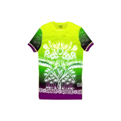 JEAN PAUL GAULTIER TROPICAL GRADIENT MESH TOP