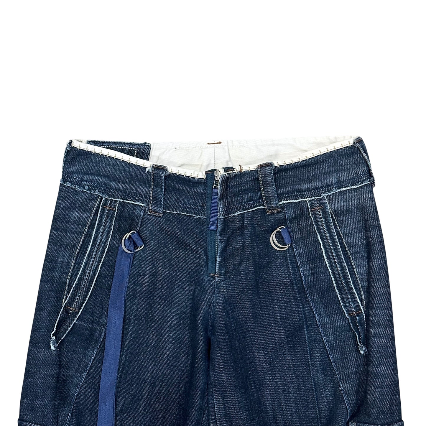 MARITHE FRANCOIS GIRBAUD DENIM CAPRIS PANTS