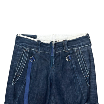 MARITHE FRANCOIS GIRBAUD DENIM CAPRIS PANTS