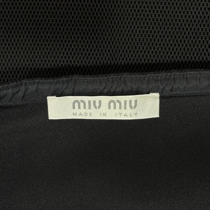 MIUMIU BLACK MESH SKIRT