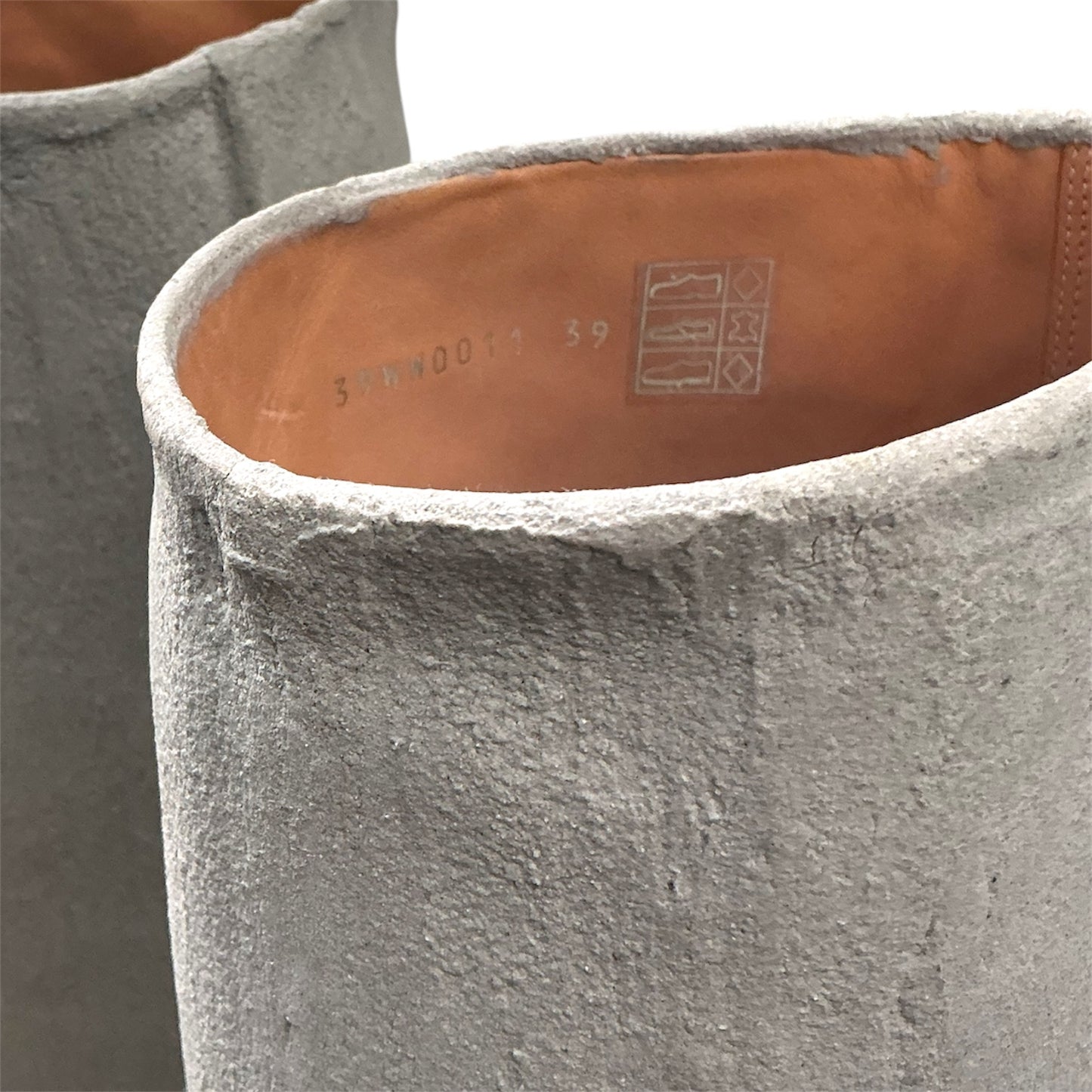 MAISON MARGIELA GREY CONCRETE BOOTS