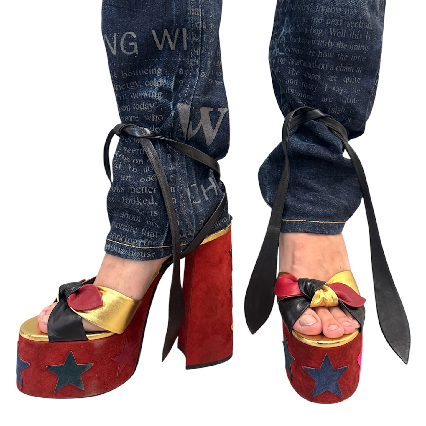 YVES SAINT LAURENT PAIGE PLATFORM HEELS