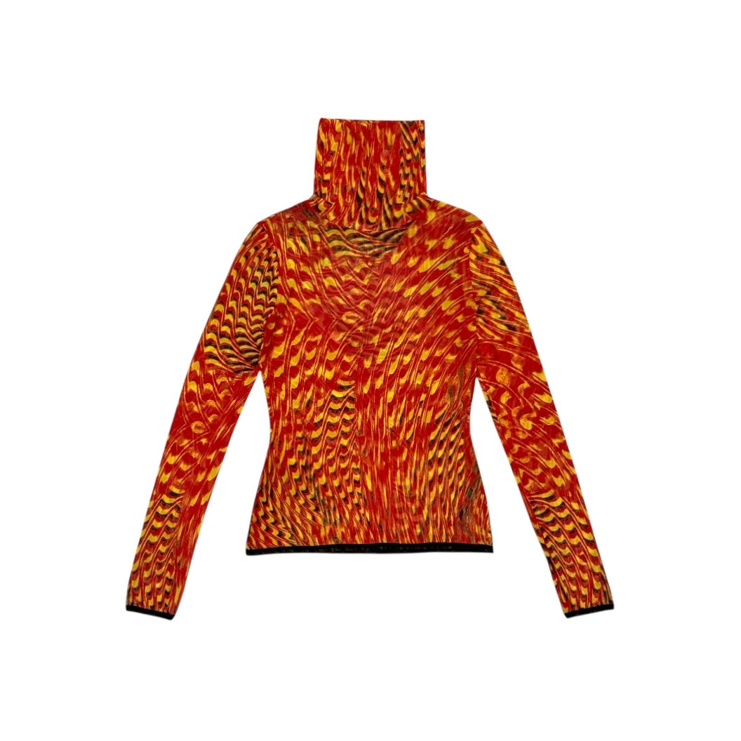 JEAN PAUL GAULTIER SPARROWS PRINTED TWIST MESH SET