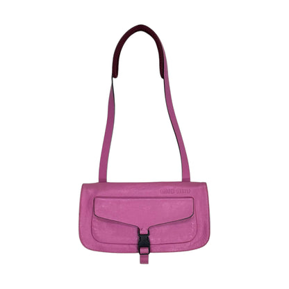 MIU MIU SS2000 PINK LEATHER SHOULDER BAG