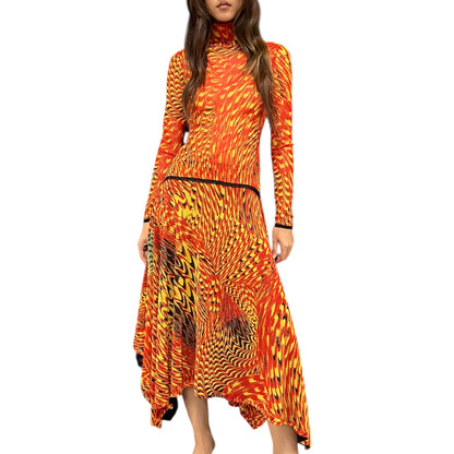 JEAN PAUL GAULTIER SPARROWS PRINTED TWIST MESH SET