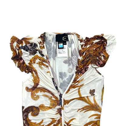 JUST CAVALLI BAROQUE PRINT DRESS