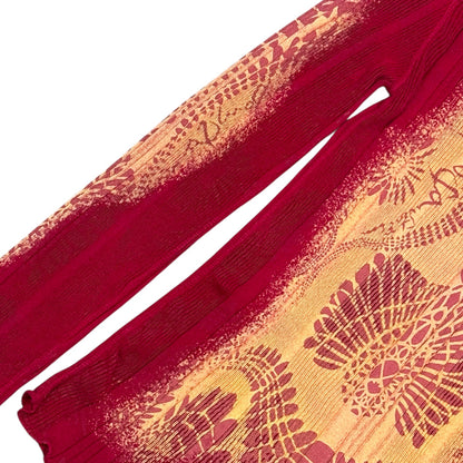 JEAN PAUL GAULTIER LACE PRINTED KNIT SWEATER